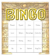 Ancient Egypt Themed Bingo Set