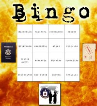 spy themed bingo